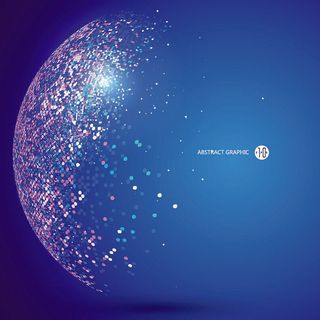 几何抽象粒子线条光线科技感网页banner展板背景AI矢量设计素材