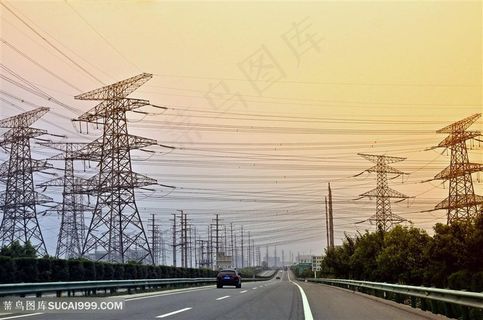 高压线走廊高清图片