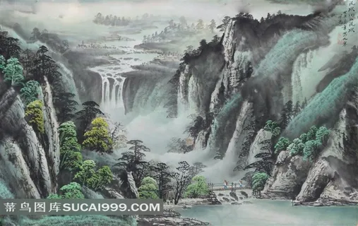 山水风景绘画图片素材 山水风景绘画图片素材