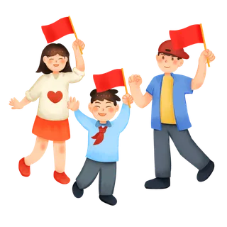 加油呐喊助威国庆庆祝