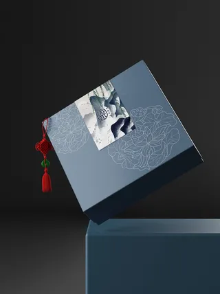 国风高档茶叶包装盒袋罐瓶LOGO标贴展示VI智能贴图样机PSD素材