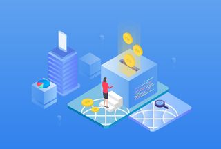 商务2.5D未来科技商务素材