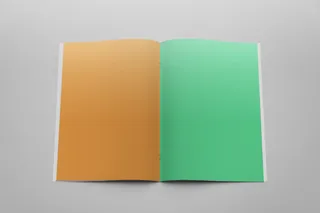 灰色简约大气画册样机