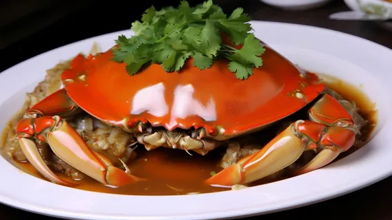 清蒸醉蟹美食家常菜夏季摄影