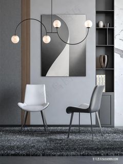 意式极简人体工程椅家具图片