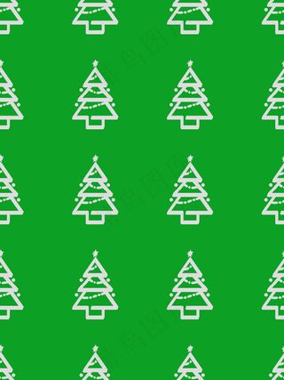 圣诞背景绿色平铺素材对称