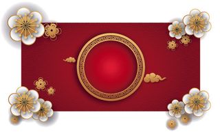 中式古典国潮来袭海报展板宣传背景图PSD设计PS模板素材