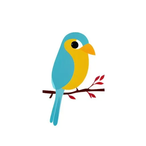 小鸟树枝免抠(2048x2048)