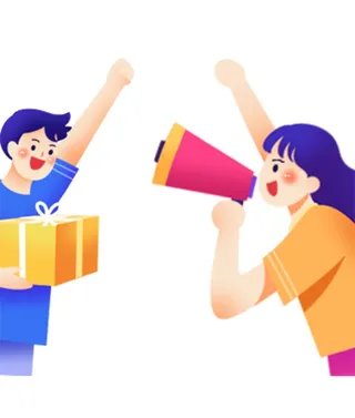 男孩女孩快递购物免扣