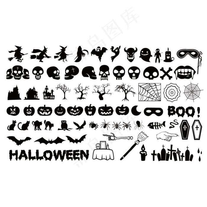 万圣节节日常用元素合集