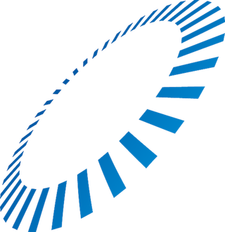 倾斜角度线条圈圈渐变蓝色