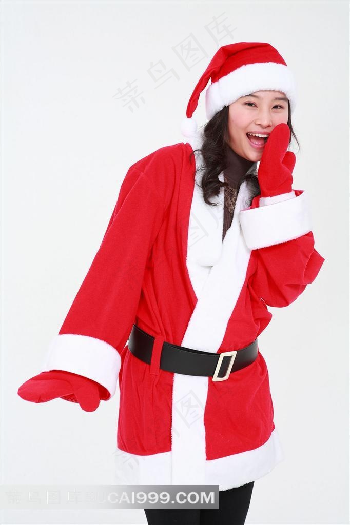 捂住嘴巴的圣诞宝贝