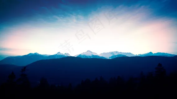 蓝天青山  蓝天青山