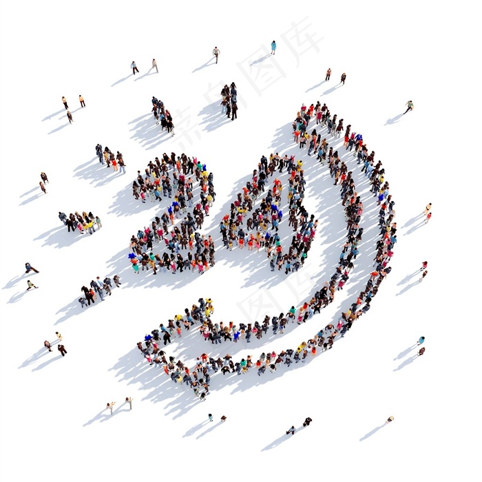 时间人物组合图案摄影高清图片