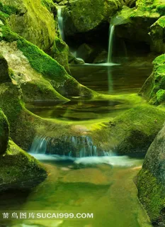 山涧流水摄影风景图片 山涧流水摄影风景图片