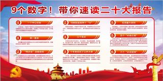 二十大宣传展板 党建展板