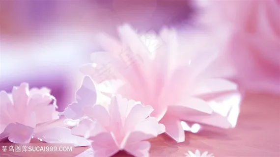 浪漫粉色手工纸花海报背景高清 浪漫粉色手工纸花海报背景高清