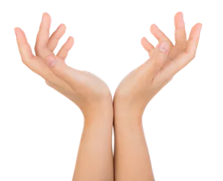 手势双手接住免抠png