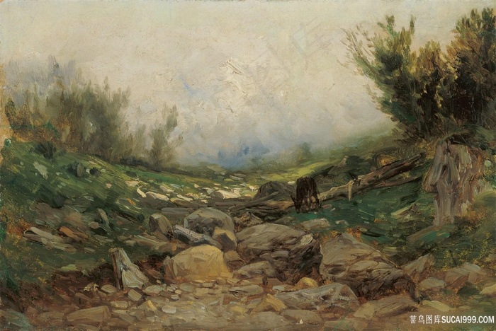 卡洛斯・德・黑斯山景油画