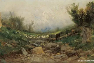 卡洛斯・德・黑斯山景油画