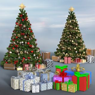 圣诞节冬天背景风景 圣诞节冬天背景风景