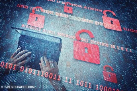 商务人士与密码锁高清图