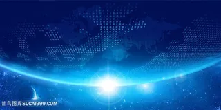 蓝色科技背景