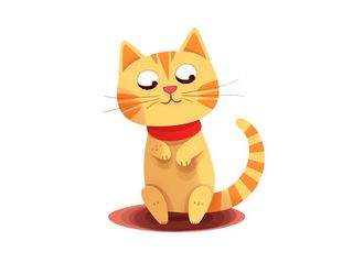 小猫动物站着元素