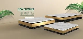 精美几何banner背景PSD分层素材 