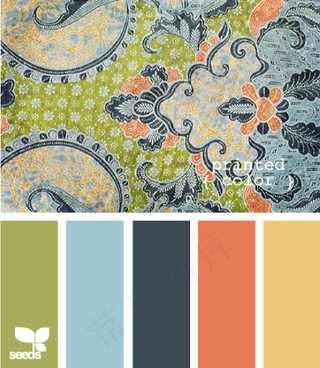 古董配色色卡色彩搭配