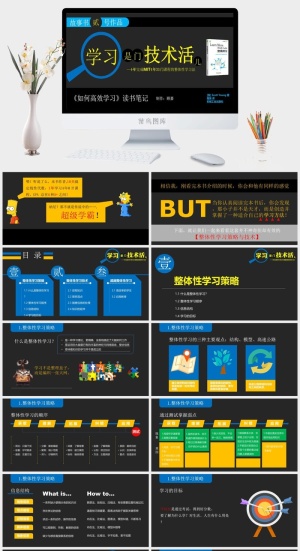 精品-《如何高效学习》读书笔记PPT预览图