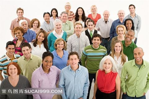 微笑的世界各国人民