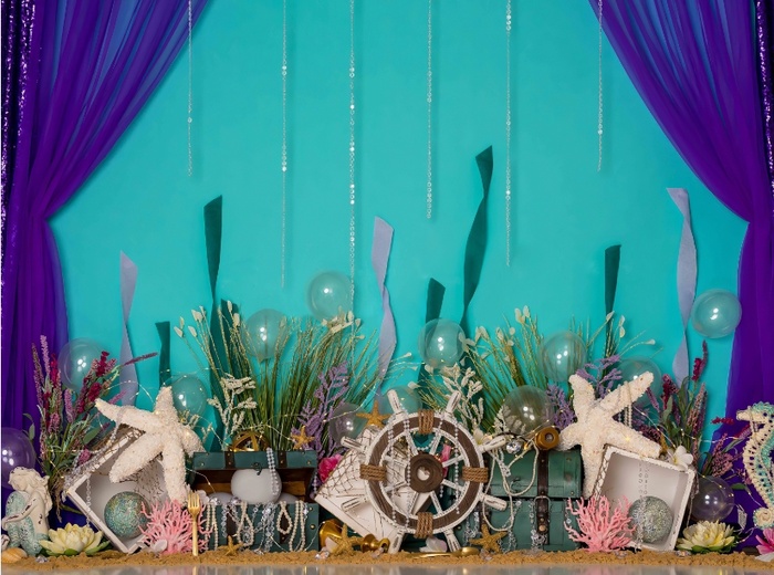 儿童照相拼接背景