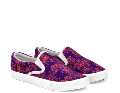 玫红鞋子老年鞋素材