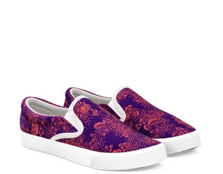 玫红鞋子老年鞋素材