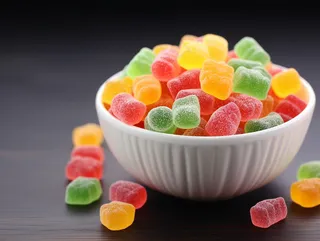 美味糖果五彩软糖甜点摄影图