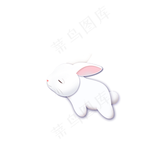 可爱卡通小兔子中秋节动物