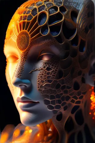 ai机器人人工大脑外星人插画