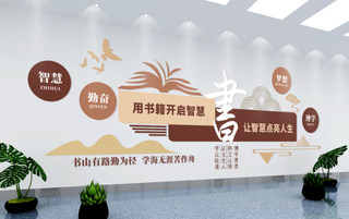 校园文化墙图书室文化墙