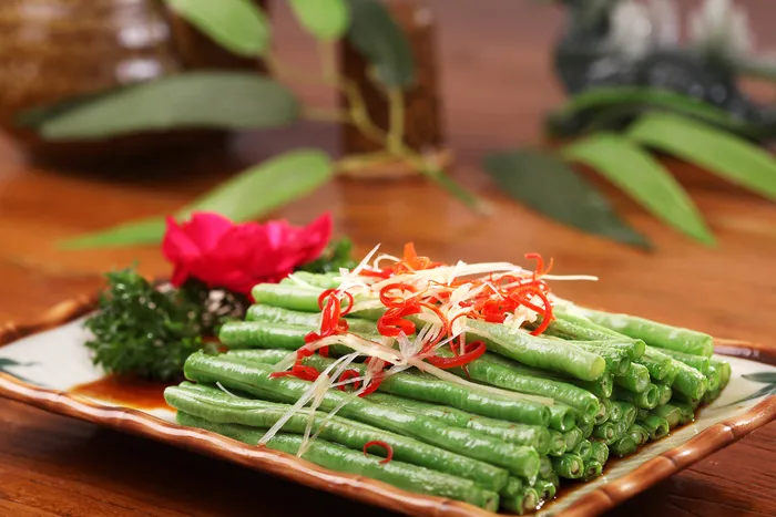 白灼长豆角