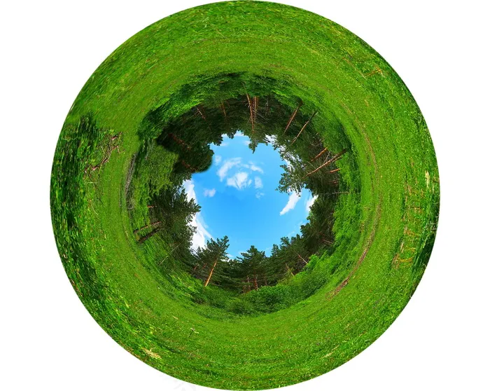 另类绿色风景图片