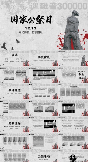 国家公祭日PPT模板.ppt模版预览图