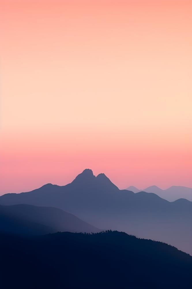 高山云雾意境背景(2400x3600)