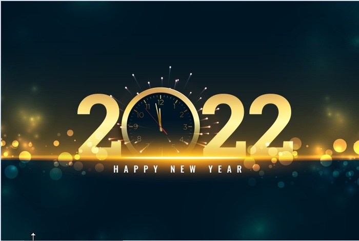设计新年2022年背景