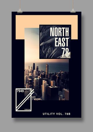 国外时尚 潮流海报 英文PSD海报