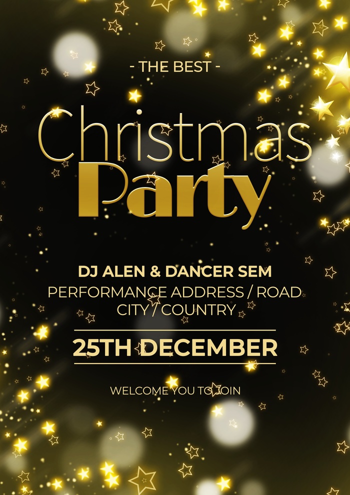 圣诞节圣诞树圣诞老人闪亮装饰电商促销折扣海报