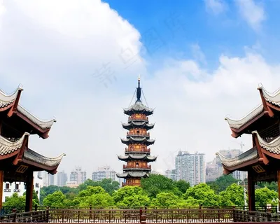 塔一座风光 塔一座风光