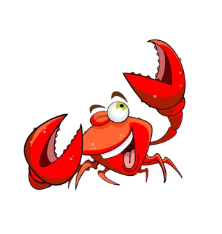 红色螃蟹卡通