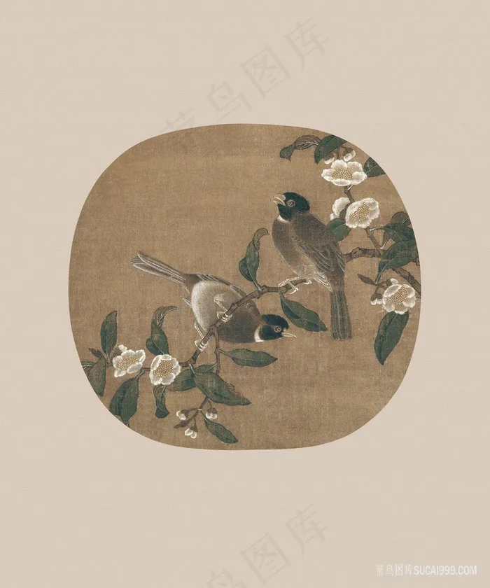 仟象古韵花鸟国画