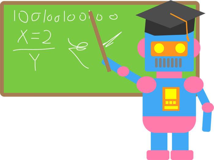 机器人教学卡通科技kv主视觉素材